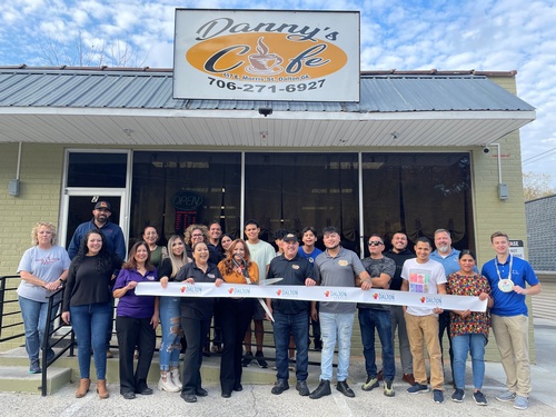Danny's Cafe Ribbon Cutting