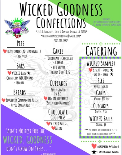 Wicked Menu Wicked Menu