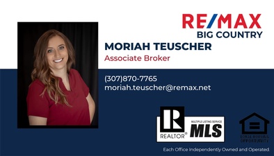 MoriahTeuscher, Associate Broker Re/Max Big Country 