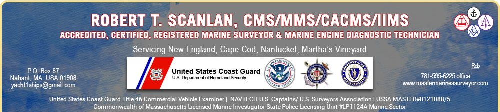 Robert T. Scanlan, Master Marine Surveyor