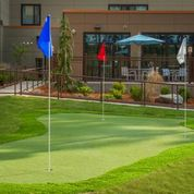 Outdoor putting green