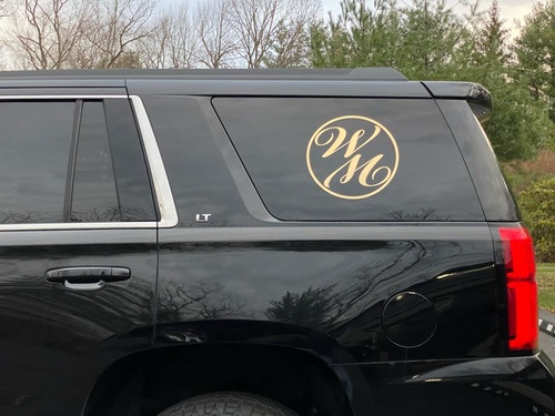 Too many black SUVs around?  Just look for the logo.