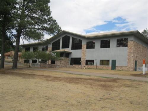 Ruidoso Public Library, view from the walking trail around The Links