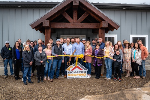 Kickapoo Roofing Ribbon Cutting & Grand Opening