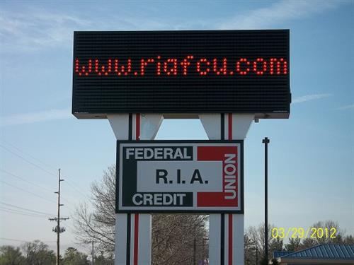 Watch our sign for updates on interest rates and community events.