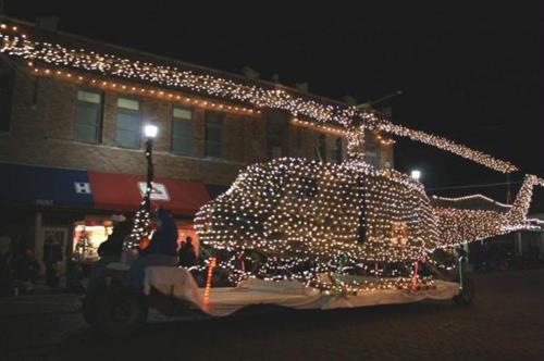 Helicoptor in Christmas Parade