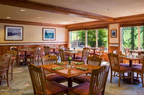The Bistro at the Olympic Lodge is open for breakfast every day from 6-10
