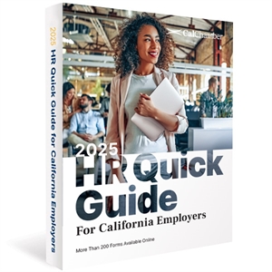 Picture of 2025 HR Quick Guide for California Employers *SOLD OUT