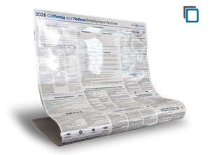 Picture of 2026 CA and Federal Employment Poster: Laminated - English