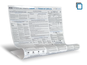 Picture of 2026 CA and Federal Employment Poster: Laminated - Spanish *SOLD OUT