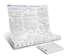 Picture of 2026 CA and Federal Employment Poster: Non-Laminated Spanish