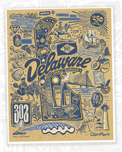 Picture of The Quiet Resorts x Paul Carpenter "In the First State" Signed Print