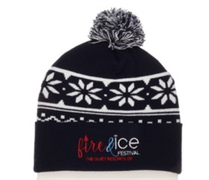 Picture of Fire & Ice Embroidered Hat - Navy Blue