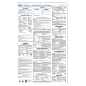 Picture of 2025 California and Federal Employment Laminated Poster