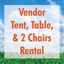 Picture of Vendor Tent, Table, & 2 Chairs Rental