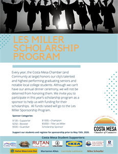 Picture of Les Miller Student Scholarship Program