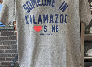 Picture of Someone in Kalamazoo Loves Me Shirt