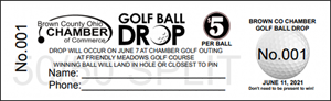 Picture of Golf Ball Drop Ticket