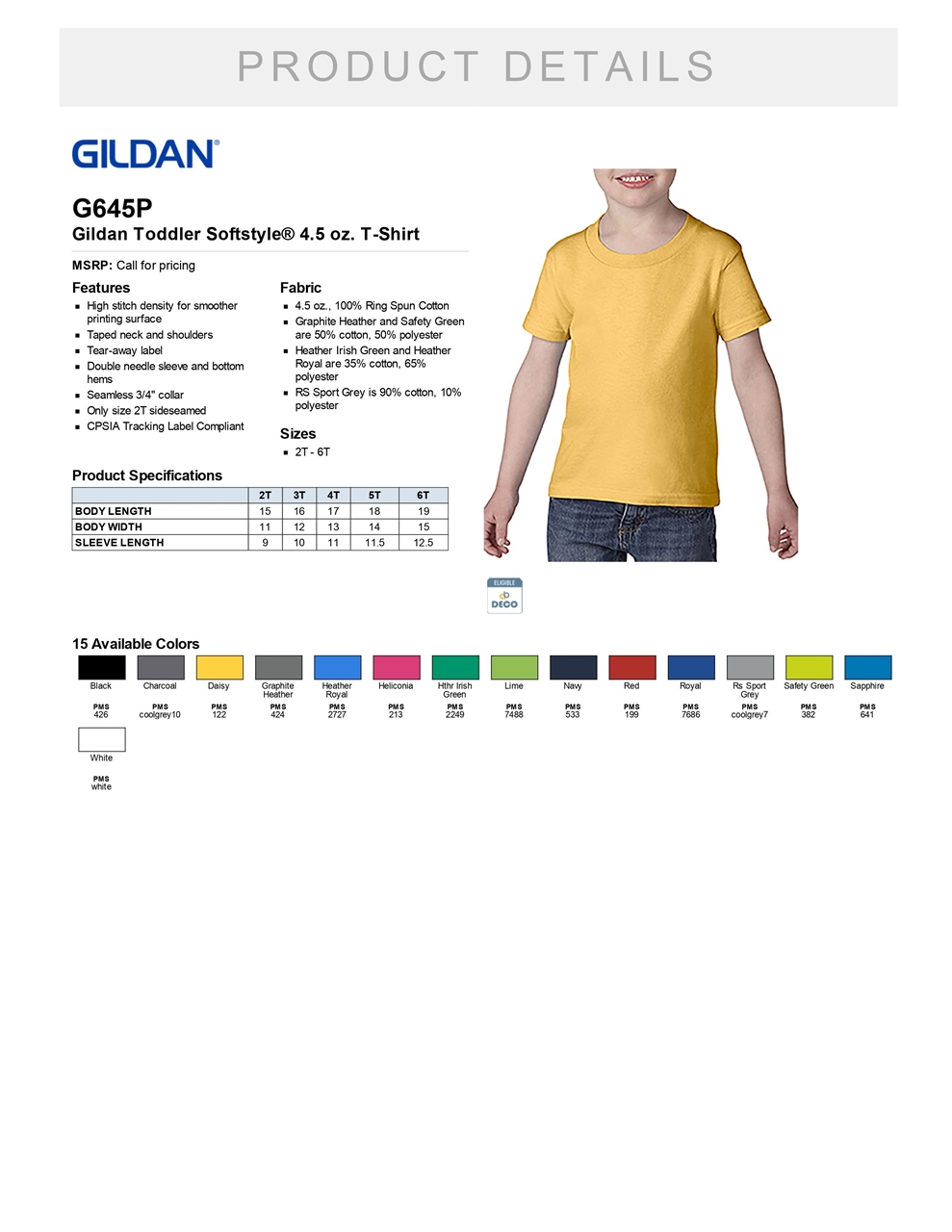 Store. Gildan Toddler Softstyle Toccoa T-Shirt