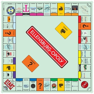 Picture of Ellensburg Monopoly Board