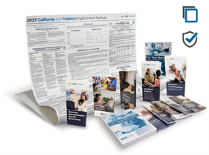 Picture of 2027 California & Federal Employment Poster & Required Pamphlets
