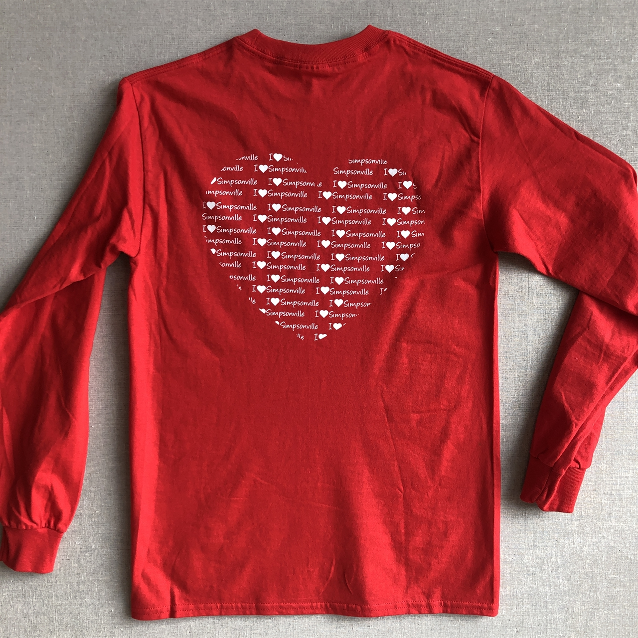 Store. Long Sleeve Red Tee with Small Heart - GrowthZone #micronet ...