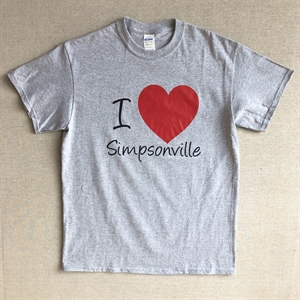 Picture of Gray Short Sleeve Tee - I Heart Simpsonville