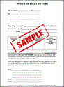 Picture of 47 NOTICE OF RIGHT TO CURE (FULL PAGE) DUPLICATE 