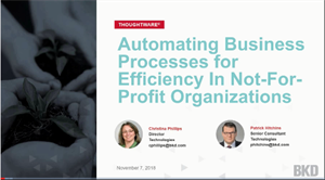 Picture of Automating Business Processes for Efficiency in Not-for-Profit Organizations