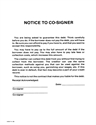 Picture of F4 - Notice to Co-Signer