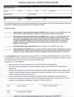 Picture of VIA22 - Vehicle Recall Notice 