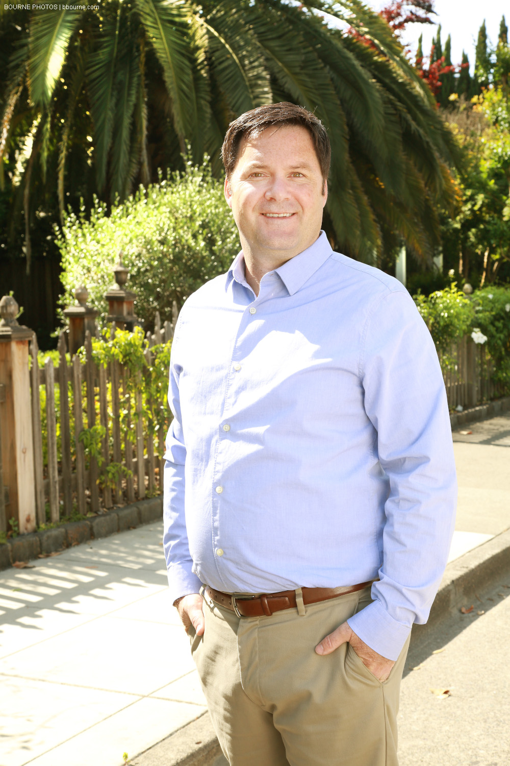 business partner in munselle civil engineering, steve klein, standing outside and posing for picture.